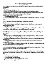 Đề cương ôn tập học kì I Giáo dục công dân lớp 6 - Năm học 2015-2016